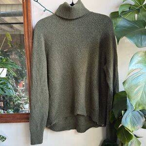 J.Crew Wool Green Turtleneck Sweater